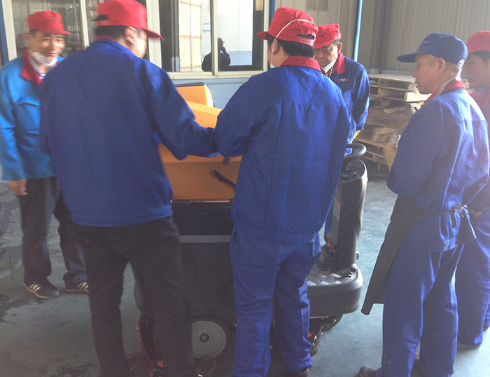 Ming chuang M70 drive type washing machine to serve the warehouse